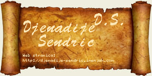 Đenadije Sendrić vizit kartica
